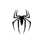 Araignée Spider-Man stylisée petit format pour tatouage temporaire super-héros