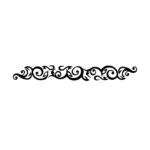 Bracelet arabesque fluide aux courbes élégantes pour tatouage temporaire raffiné