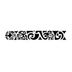Bracelet tribal maori segmenté aux motifs rythmés pour tatouage temporaire dynamique