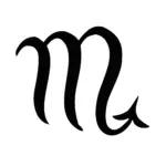 Symbole astrologique du Scorpion pour tatouage temporaire inspiré du zodiaque