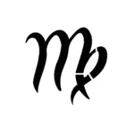 Symbole astrologique de la Vierge pour tatouage temporaire inspiré du zodiaque