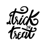 Image d'un tatouage temporaire représentant Trick or treat.