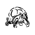 Image d'un tatouage temporaire représentant une tortue.