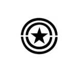 Bouclier Captain America au design circulaire pour tatouage temporaire héroïque