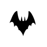 Chauve-souris silhouette pour tatouage Halloween simple et nocturne
