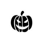 Citrouille Halloween maléfique avec visage grimaçant pour tatouage effrayant