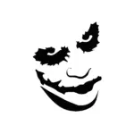 Sourire Joker minimaliste au tracé épuré pour tatouage temporaire discret et marquant