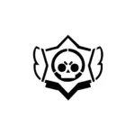 Logo Brawl Stars stylisé pour tatouage temporaire gaming