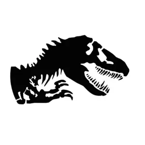 Logo Jurassic Park avec T-Rex pour tatouage temporaire cinéma