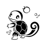 Image d'un tatouage temporaire représentant Carapuce