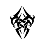 Image d'un tatouage temporaire Tribal 3, représentant un dessin d'inspiration tribal.