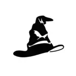 Choixpeau magique au rendu détaillé pour tatouage temporaire immersif et mystérieux