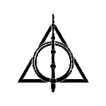 Pochoir tatouage éphémère Reliques de la Mort – motif mystique et magique facile à appliquer