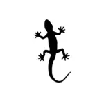 Petite salamandre minimaliste au tracé fin pour tatouage temporaire reptile discret