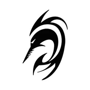 Symbole Arlong stylisé One Piece pour tatouage temporaire