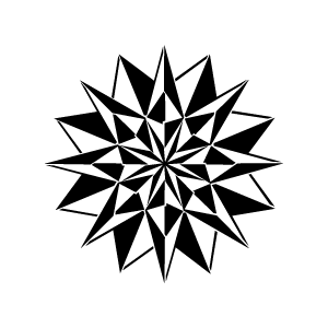 Pochoir tatouage éphémère Étoile Géométrique – réutilisable et facile à appliquer