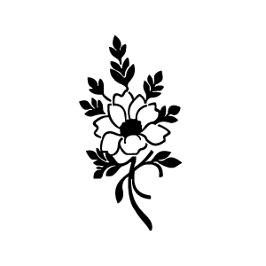 Pochoir tatouage éphémère Fleur Élégante – réutilisable et facile à appliquer