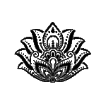 Pochoir tatouage éphémère Lotus Mandala – réutilisable et facile à appliquer
