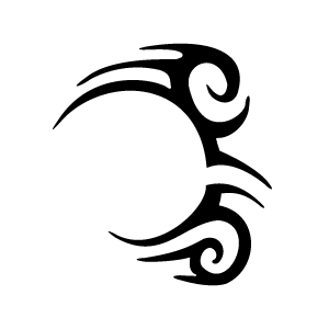 Pochoir tatouage éphémère Tribal Facial – style Tyson, réutilisable et facile à appliquer