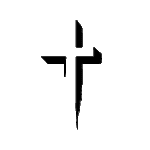 Pochoir tatouage éphémère Croix Chrétienne – réutilisable et facile à appliquer