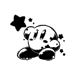 Image d'un tatouage temporaire représentant Kirby.