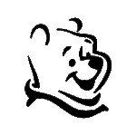 Image d'un tatouage temporaire représentant le visage de Winnie l'ourson.