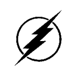 Image d'un tatouage temporaire représentant le logo de Flash.