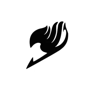 Symbole Fairy Tail stylisé pour tatouage temporaire manga