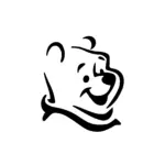 Winnie l’Ourson au style doux et arrondi pour tatouage temporaire tendre et enfantin