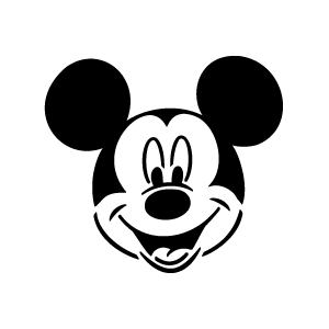 Pochoir tatouage éphémère Mickey – motif réutilisable et facile à appliquer