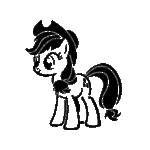 Pochoir tatouage éphémère petit poney cartoon pour enfants – motif mignon et joyeux