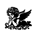 Pochoir tatouage éphémère Ange Rêveur 😇 – motif angélique doux et apaisant