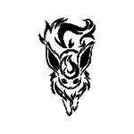 Évoli aux lignes tribales fluides pour tatouage temporaire expressif