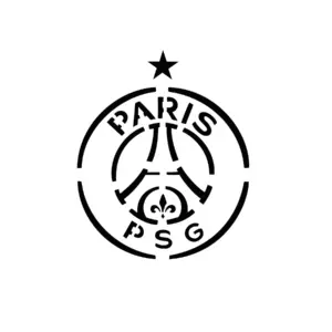 Écusson PSG avec tour Eiffel stylisée pour tatouage temporaire supporter moderne