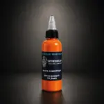 Encre longue durée orange 100 ml pour tatouage temporaire, tenue jusqu’à 15 jours, résistante à l’eau et aux frottements légers